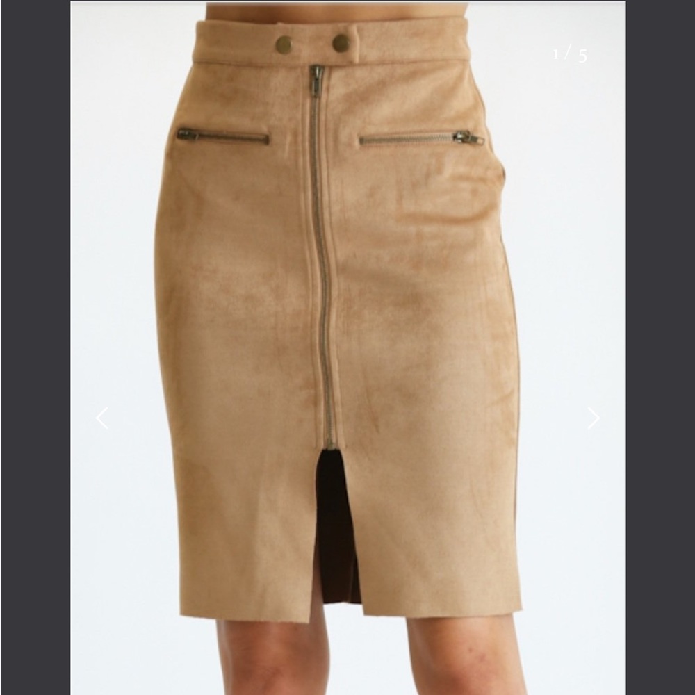 Faux Suede Skirt